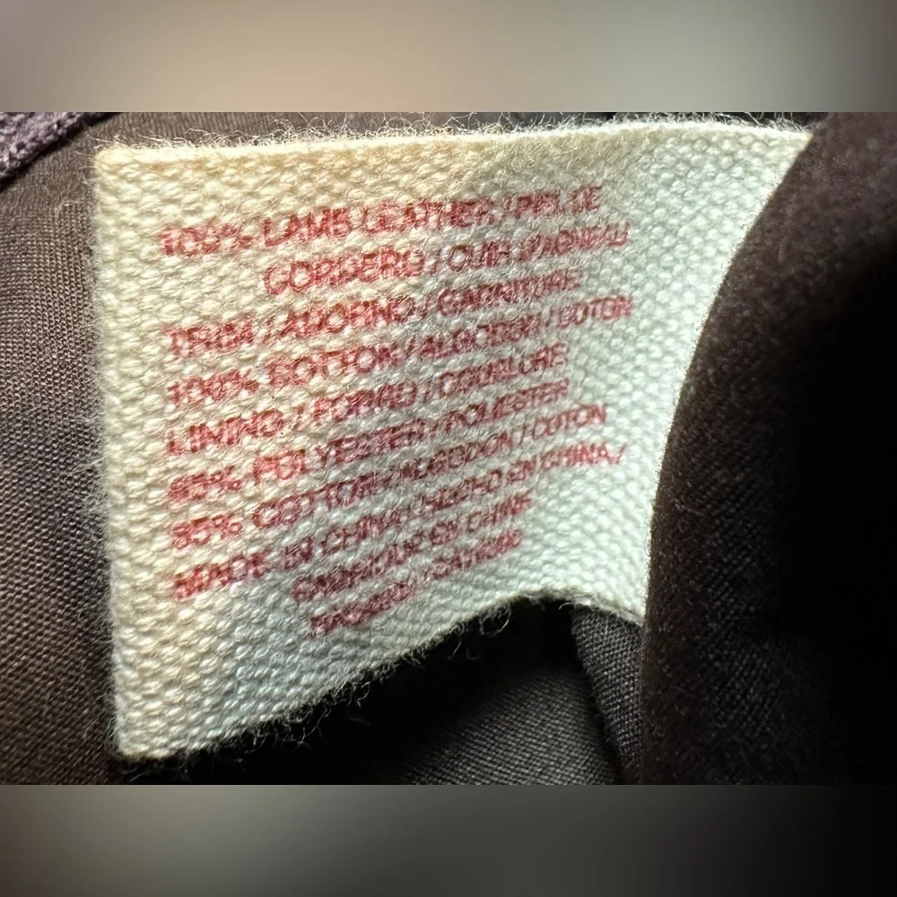 Lucky Brand Brown Italian Leather Shoulder Bag Double Handle Fold Over Closure - Picture 7 of 16